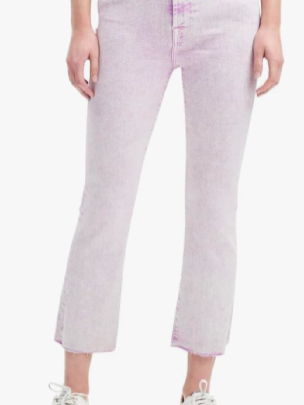 Like New 7 For All Mankind Pink High Waist Slim Kick Jeans Size 25
